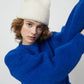 Balloon Sleeve Sweater, Blue