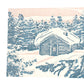 Cabin Woodblock Print Card