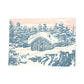 Cabin Woodblock Print Card