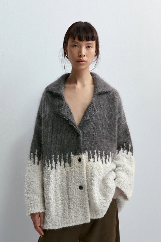 Silk and Mohair Texture Jacket