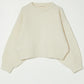 Balloon Sleeve Sweater, Cream