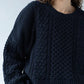 Fisherman Sweater, Navy