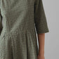 Franca Cotton Gingham Dress, Olive Green