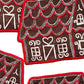 Gingerbread House Cocktail Napkins, Set of 4