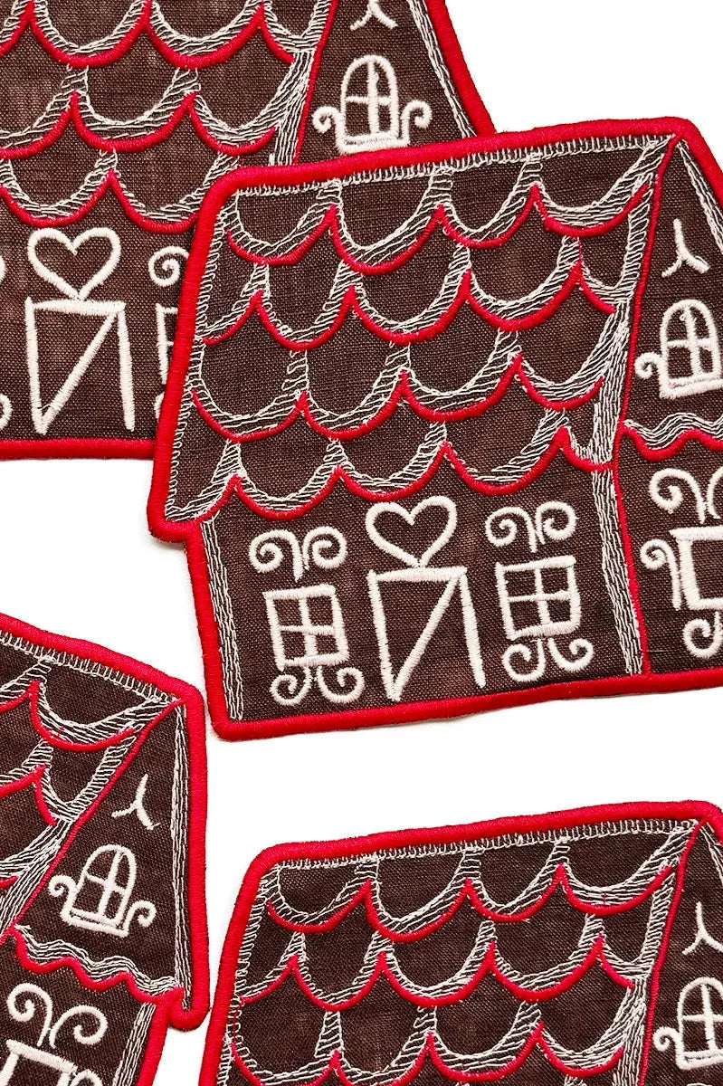 Gingerbread House Cocktail Napkins, Set of 4