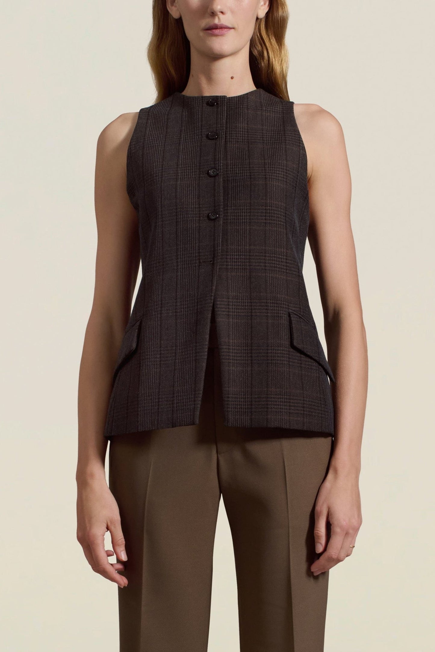 Ira Suit Vest, Winter Madras