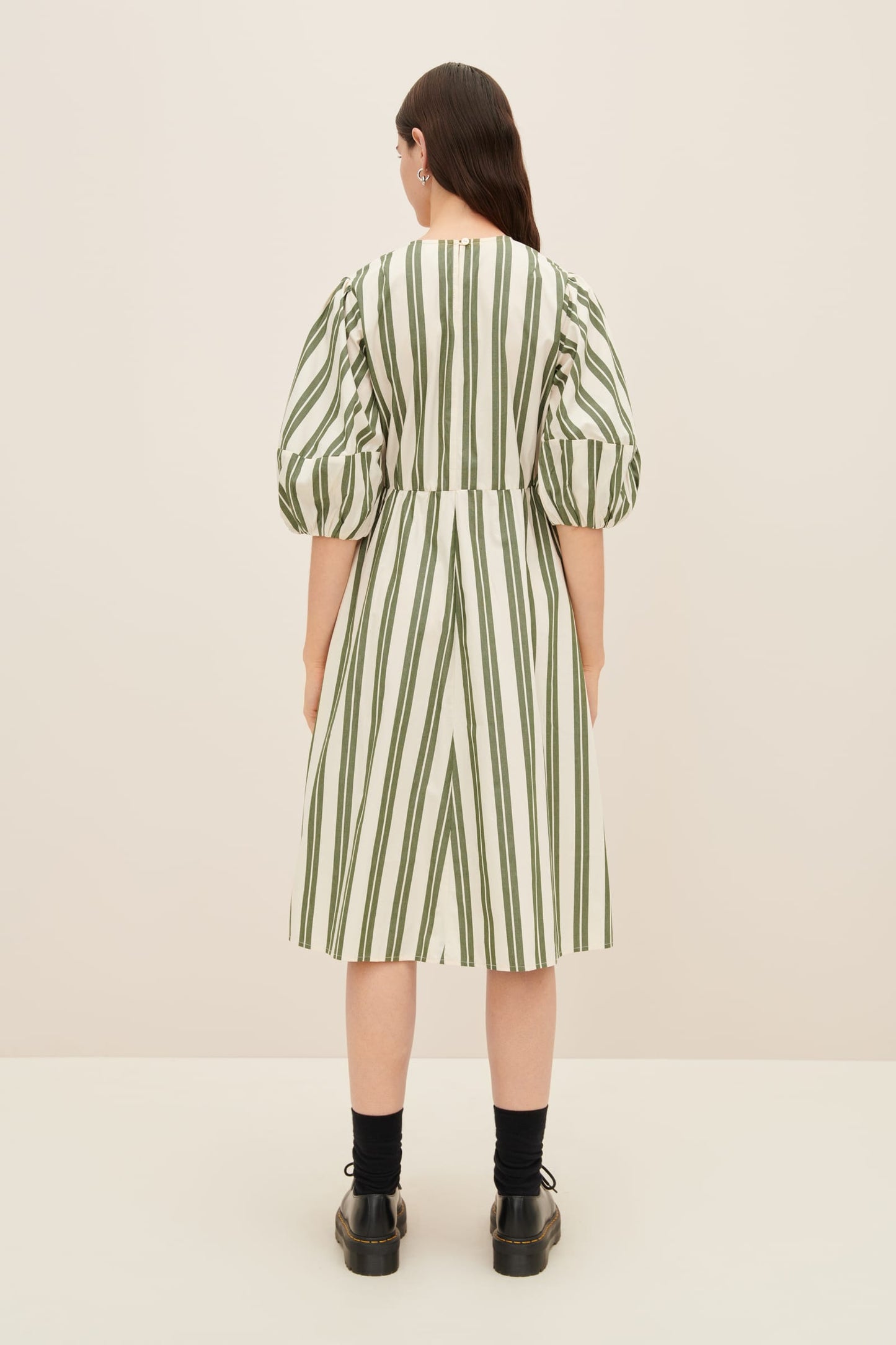 Joan Dress, Forest Stripe