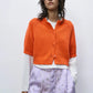 Cotton Buttoned Up Top, Mandarina