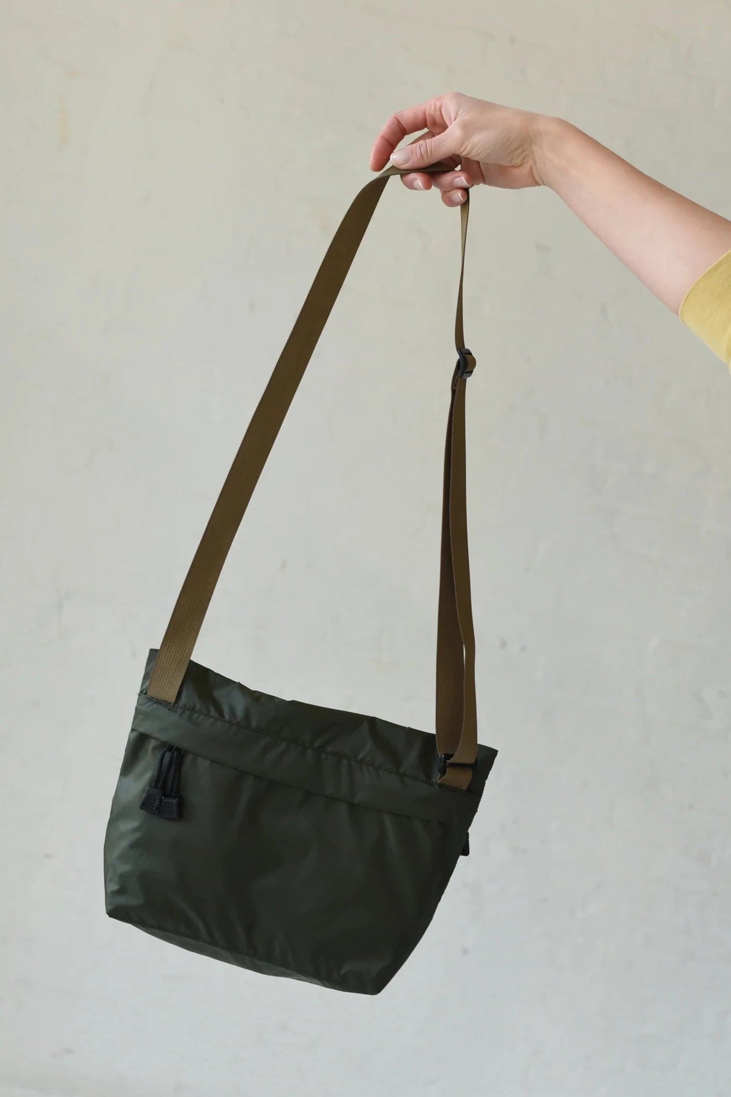 Nylon Crossbody Bag, Olive/Coyote