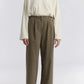 Straight Trousers, Dark Olive