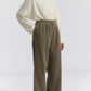 Straight Trousers, Dark Olive