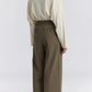 Straight Trousers, Dark Olive