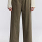 Straight Trousers, Dark Olive