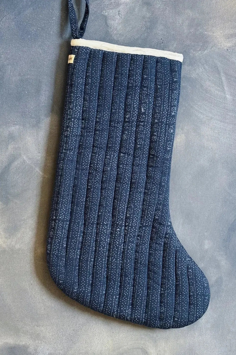 Quilted Stocking, Blue