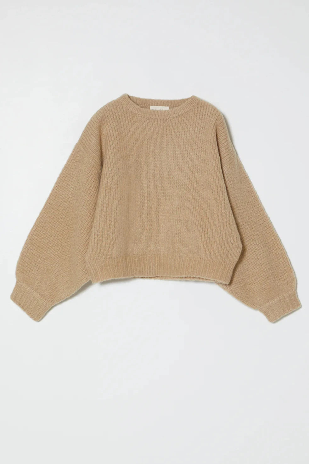 Balloon Sleeve Sweater, Sand