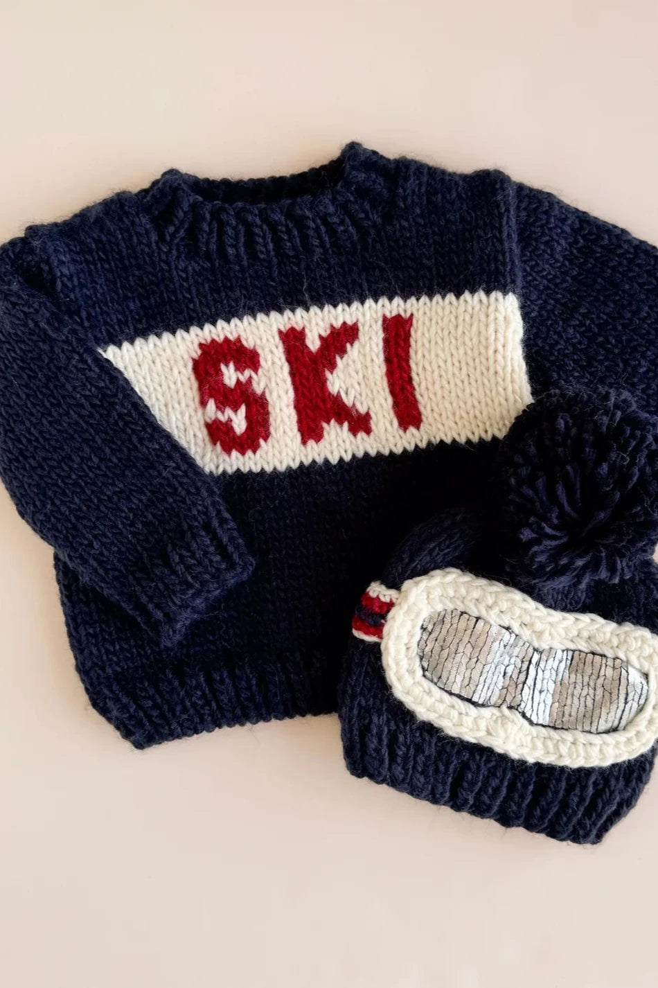 Kid's Ski Sweater, Navy