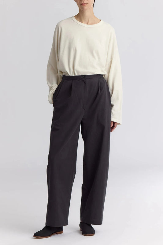 Straight Trousers, Dark Grey