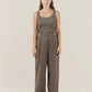 Wide Leg Tailored Trouser, Charcoal