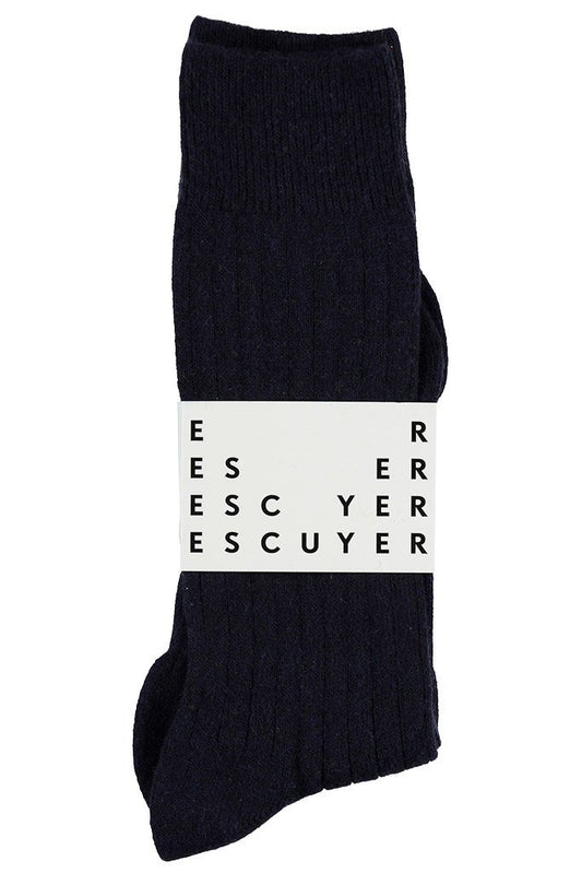 Men's Cashmere Socks, Navy