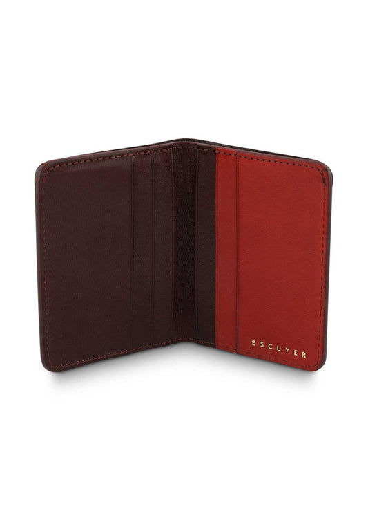 Slim-Wallet, Burgundy & Red