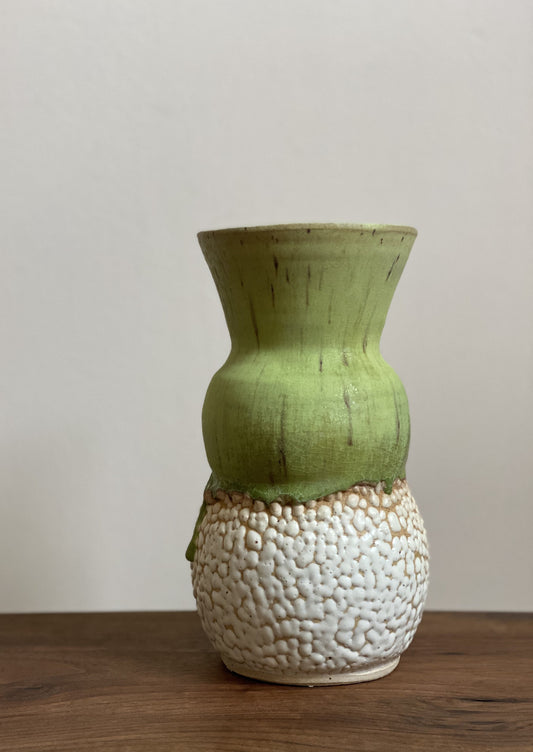 Oedipa Vase in Limeaid Kaolin