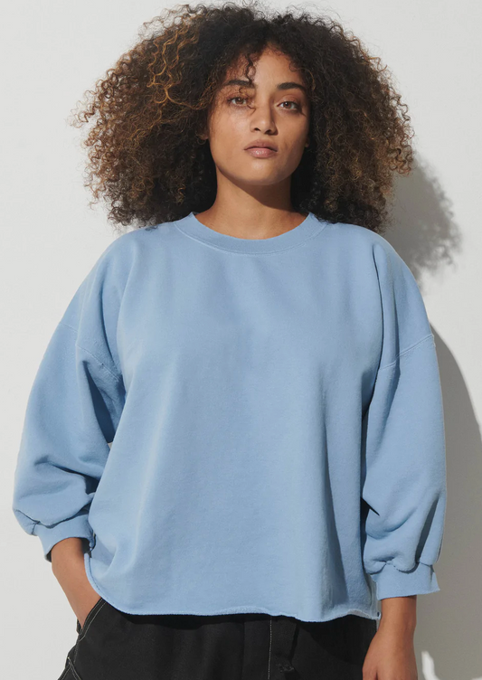 Fond Sweatshirt, Heather Blue