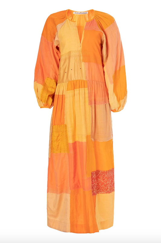 Celeste Mango Sari Dress, Orange Mango