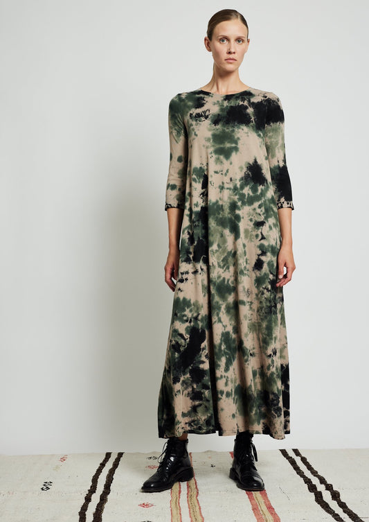 Drama Maxi Dress, Army Calico