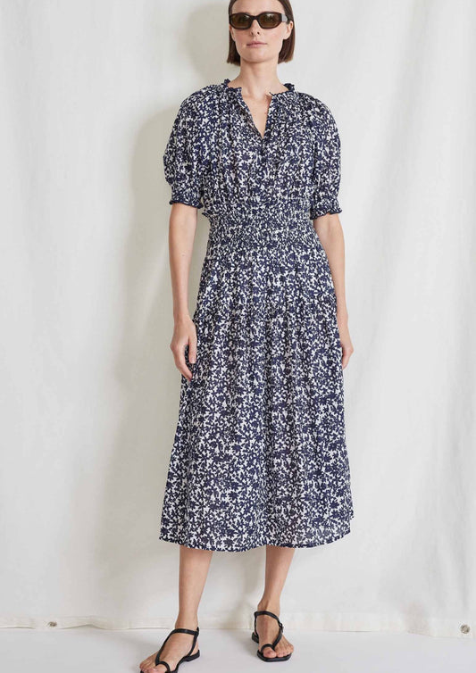 Brijette Dress,  Floral Navy