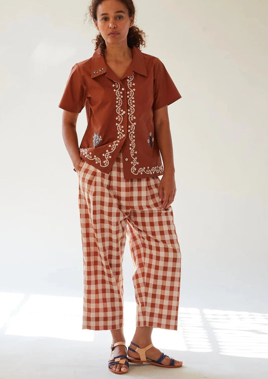 Joseph Pant, Terra Cotta Gingham