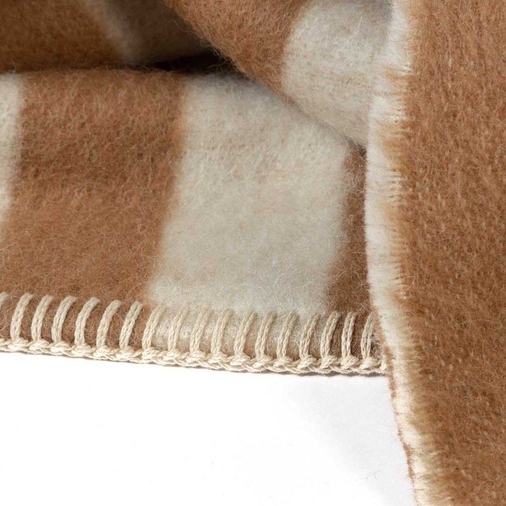 Stills Blanket, Tobacco/Ivory Stripe