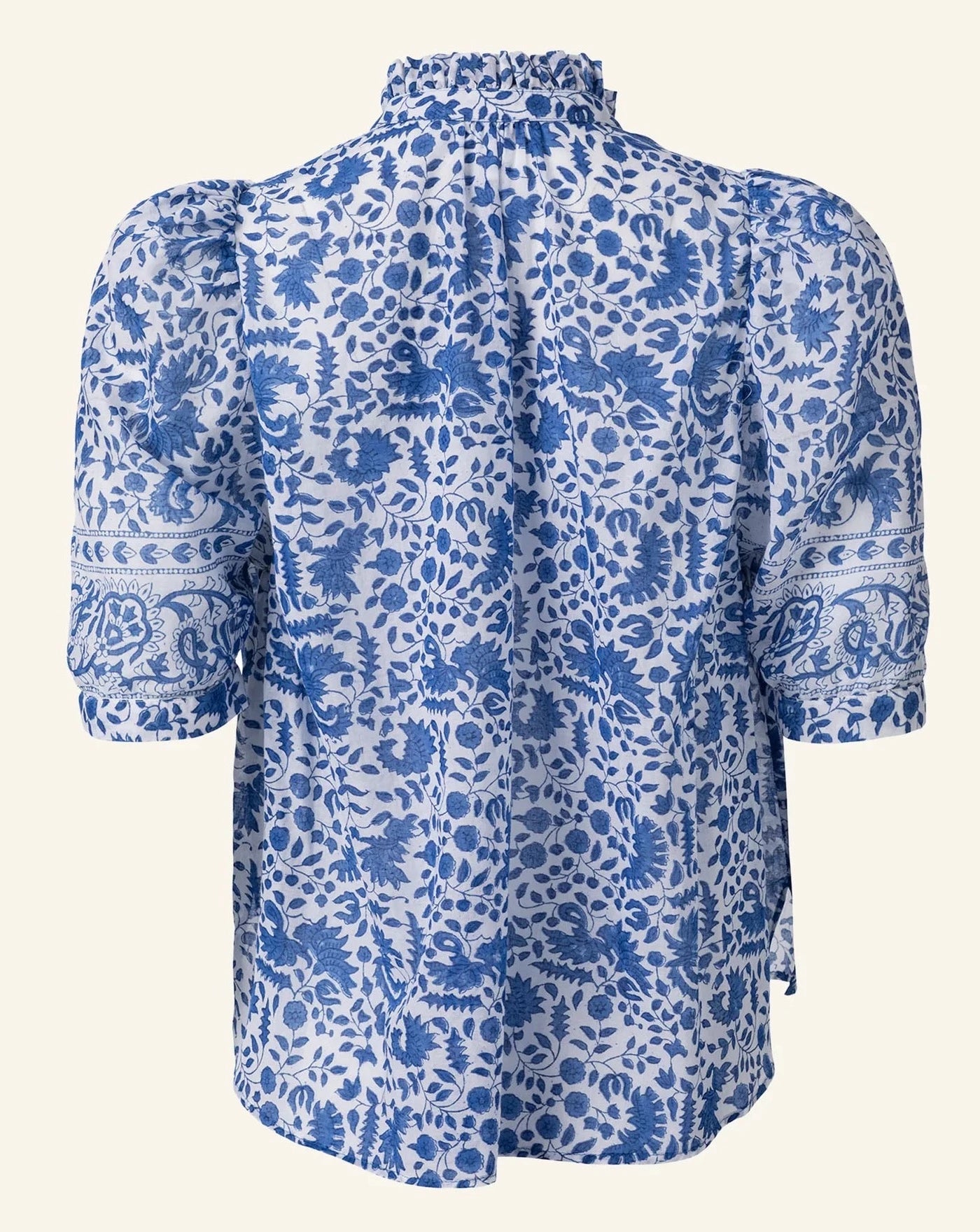 Winnie Perl Shirt, Blue Cornflower